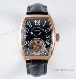 AB Factory Franck Muller Imperial Tourbillon Cintree Curvex Rose Gold Black Dial Watch